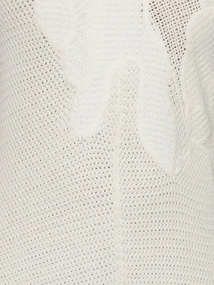 Jigsaw Abstract Lace Embroidery Dress Ivory Women Dresses and Jumpsuits