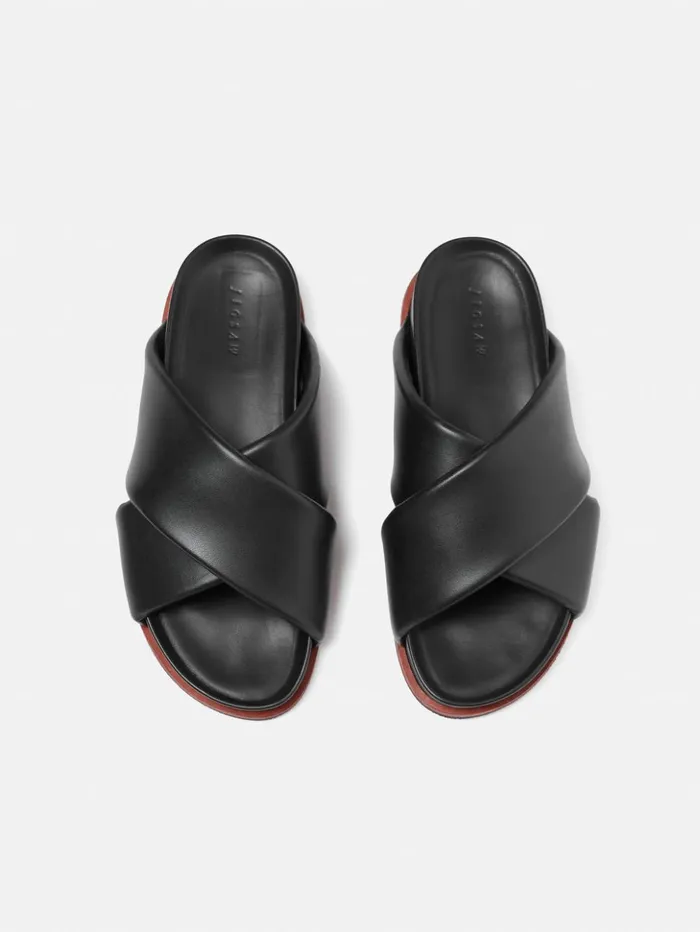 Jigsaw Agnes Slider Black Women Flats