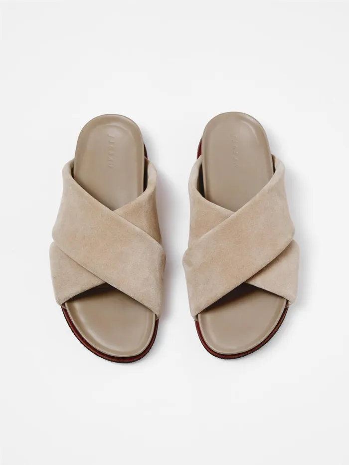 Jigsaw Agnes Slider Tan Women Flats