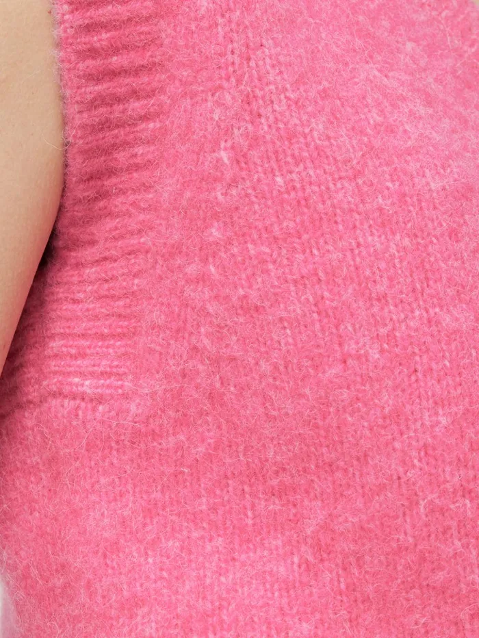 Jigsaw Alpaca Blend U Neck Tank Pink Women Knitwear and Cashmere