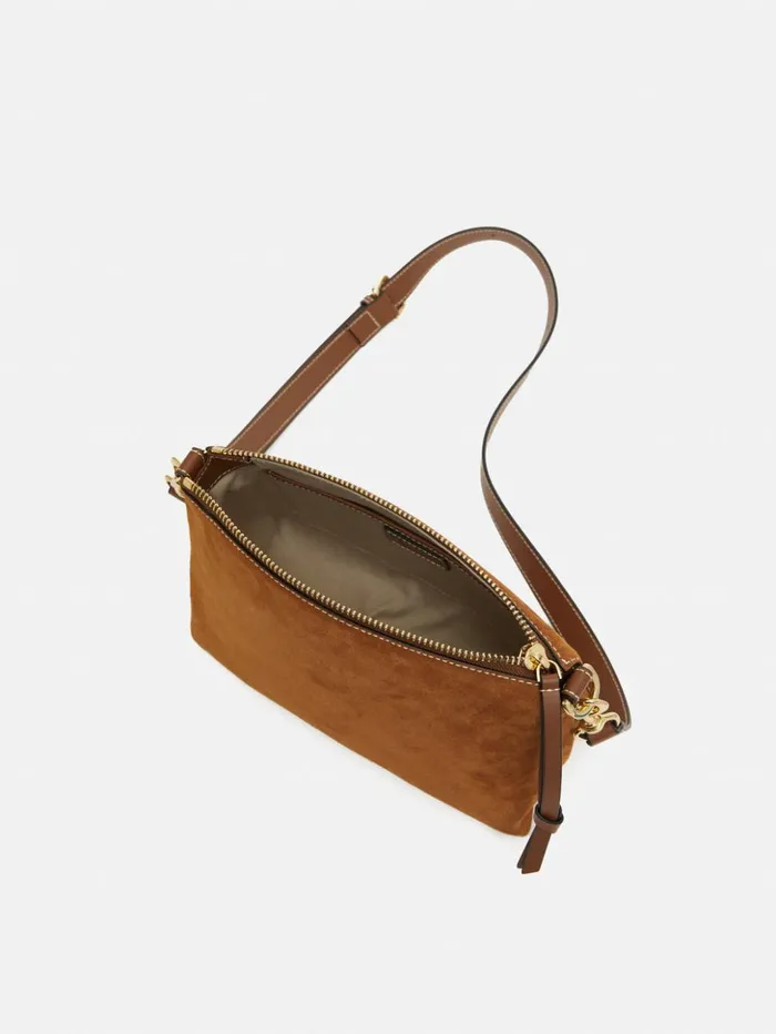 Jigsaw Ava Suede Cross Body Tan Women Wallets and Card Holders