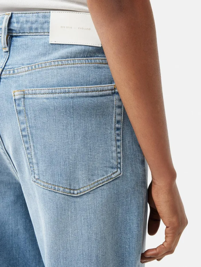 Jigsaw Balfour Long Wide Leg Jean Light Blue Wash Women Trousers