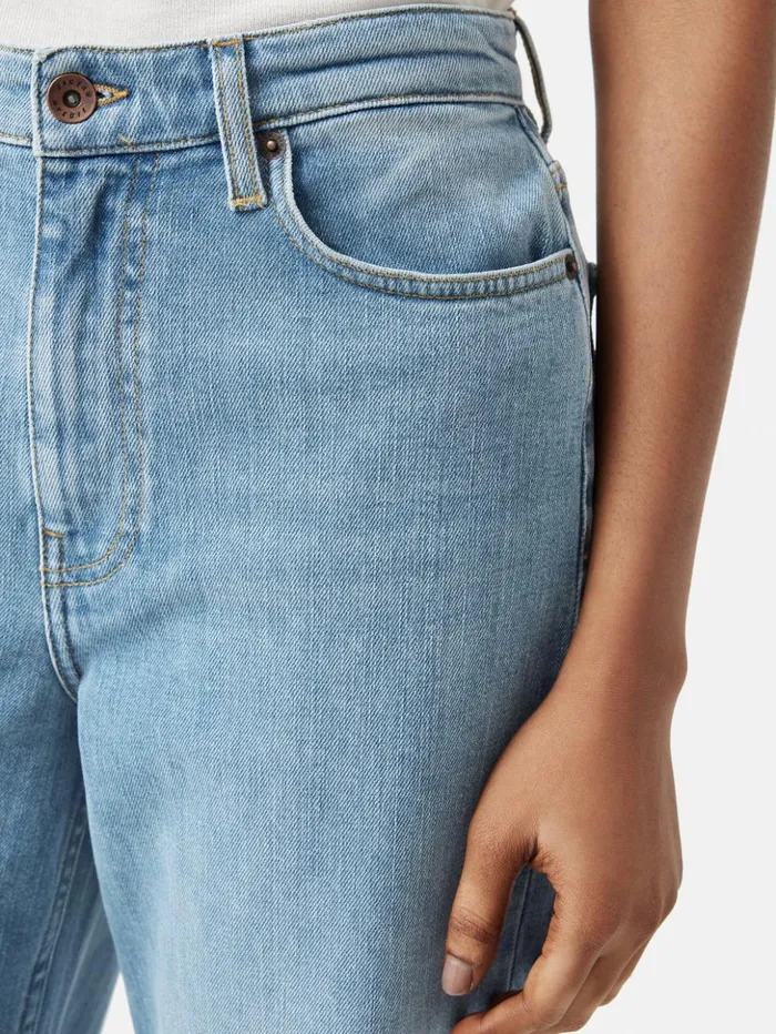 Jigsaw Balfour Long Wide Leg Jean Light Blue Wash Women Trousers