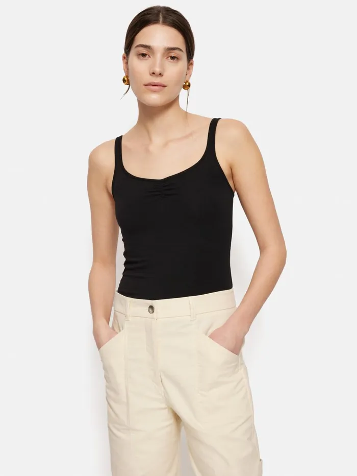 Jigsaw Band Back Vest Black Women Shirts and Tops