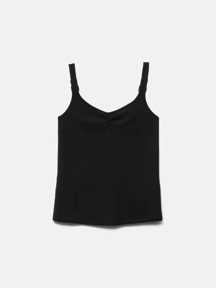 Jigsaw Band Back Vest Black Women Shirts and Tops