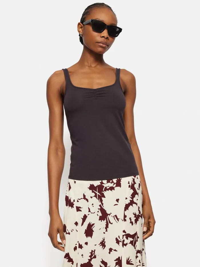 Jigsaw Band Back Vest Raisin Women Shirts and Tops