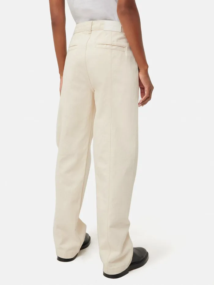 Jigsaw Beck Tailored Jean Ecru Women Trousers