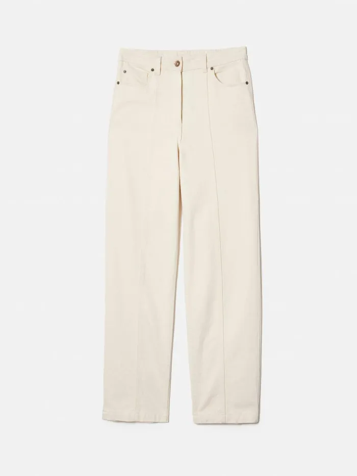 Jigsaw Beck Tailored Jean Ecru Women Trousers