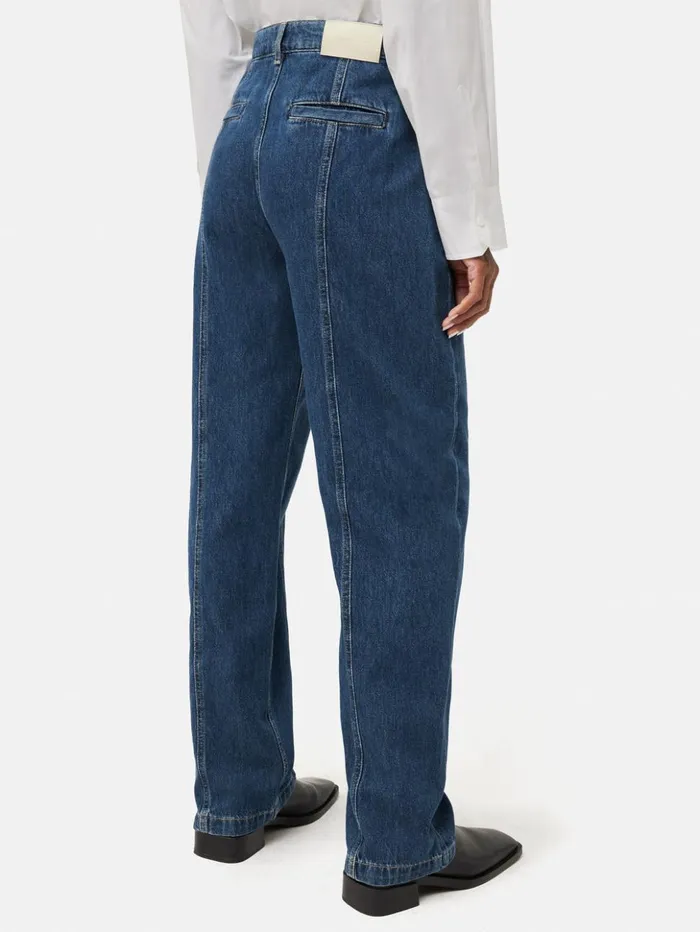 Jigsaw Beck Tailored Jean Vintage Mid Blue Women Denim