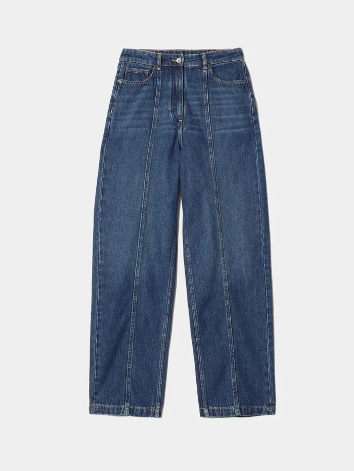 Jigsaw Beck Tailored Jean Vintage Mid Blue Women Denim