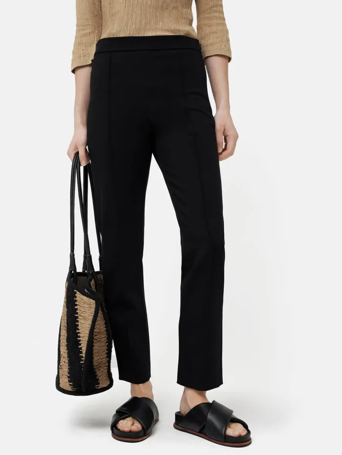 Jigsaw Bi Stretch Cigarette Trouser Black Women Trousers