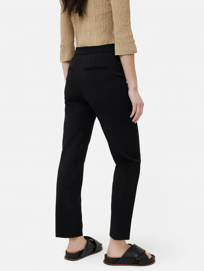 Jigsaw Bi Stretch Cigarette Trouser Black Women Trousers