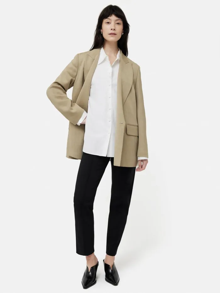 Jigsaw Bi Stretch Cigarette Trouser Black Women Trousers