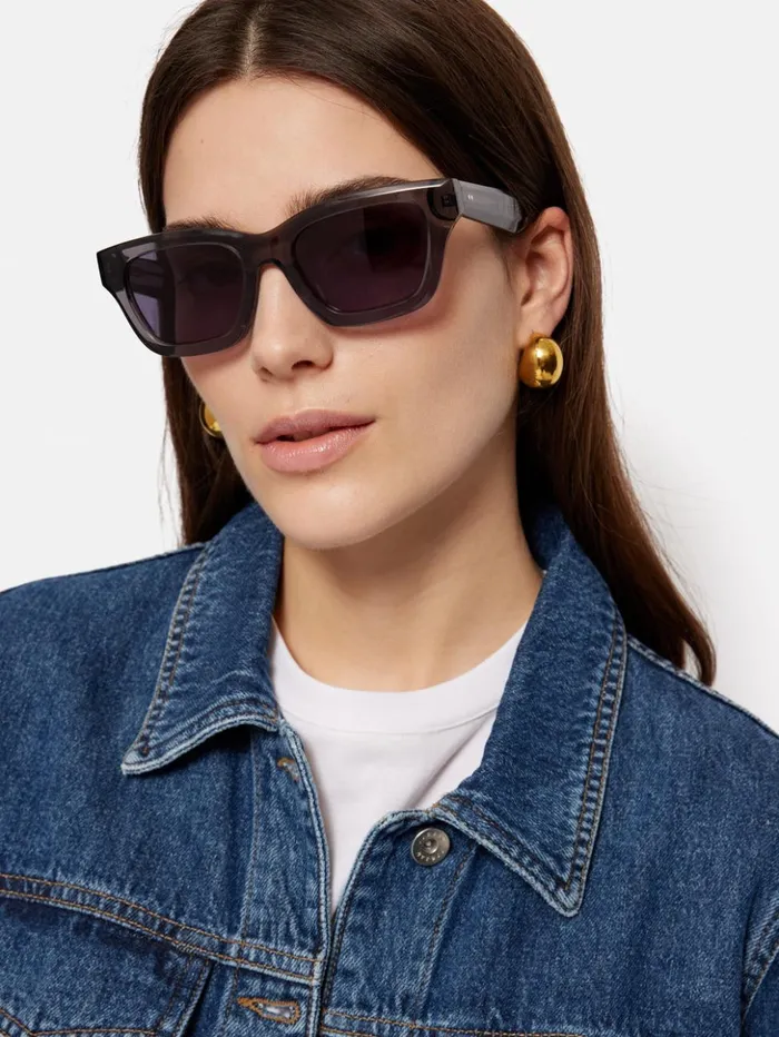 Jigsaw Bourne Wayfarer Sunglasses Grey Women Sunglasses