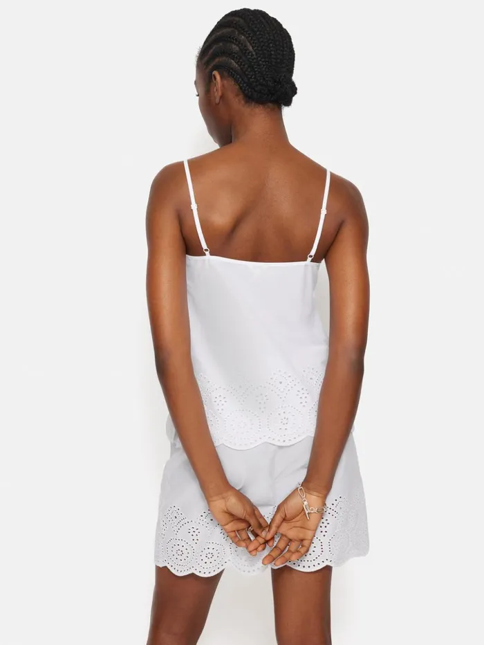 Jigsaw Broderie Anglaise Cami White Women Shirts and Tops