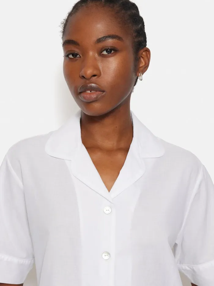 Jigsaw Broderie Anglaise Short Sleeved Top White Women Coords