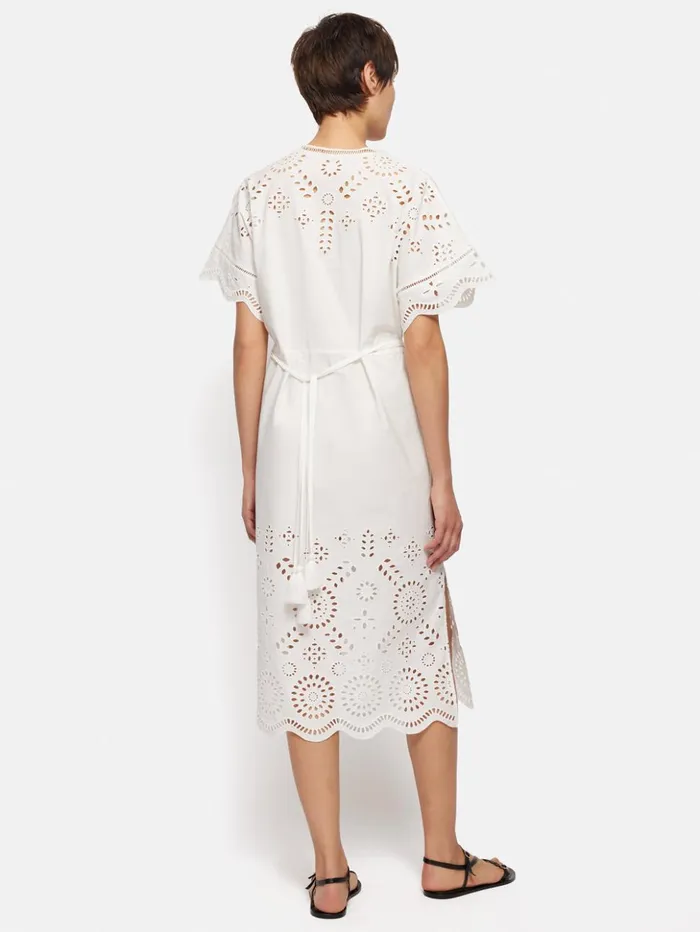 Jigsaw Broderie Kaftan White Women Dresses and Jumpsuits