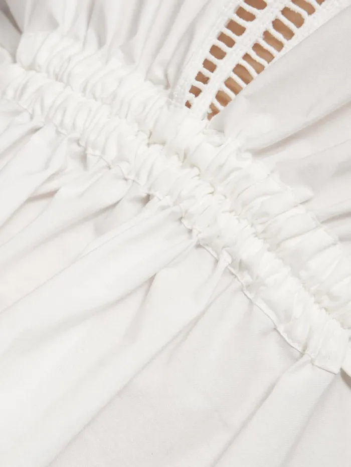 Jigsaw Broderie Kaftan White Women Dresses and Jumpsuits