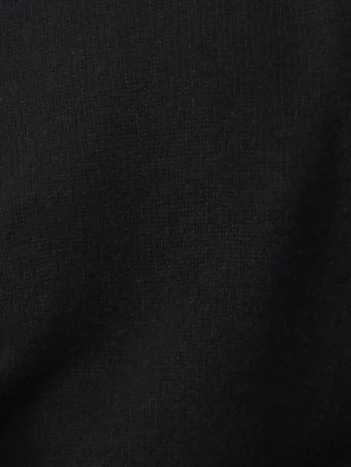 Jigsaw Cashmere Crew Neck Tank Black Women Knitwear and Cashmere