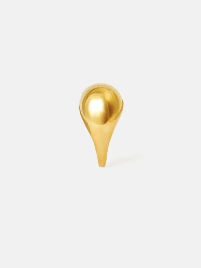 Jigsaw Chunky Dome Ring Gold Women Jewellery