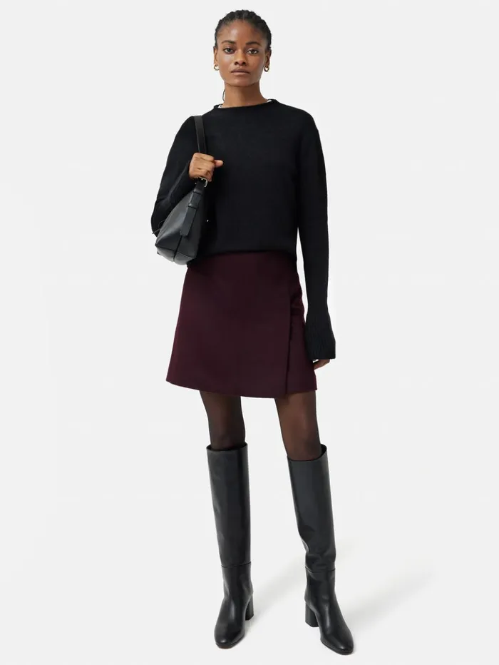 Jigsaw Cloud Cashmere Eldon Jumper Black Women Knitwear and Cashmere