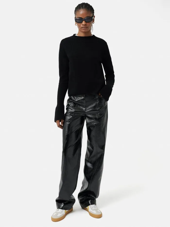 Jigsaw Cloud Cashmere Eldon Jumper Black Women Knitwear and Cashmere