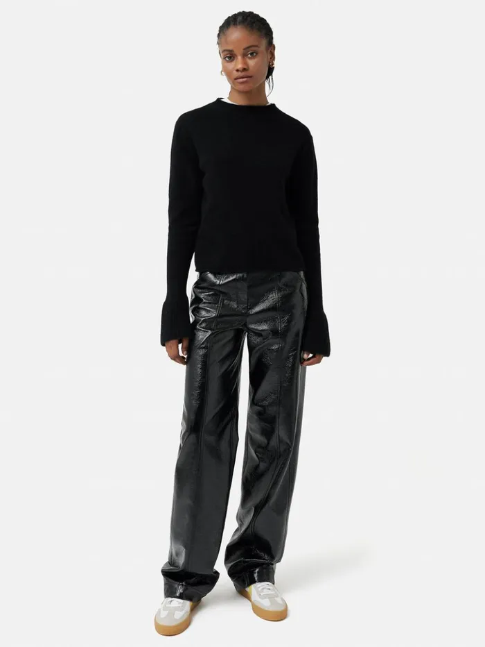 Jigsaw Cloud Cashmere Eldon Jumper Black Women Knitwear and Cashmere