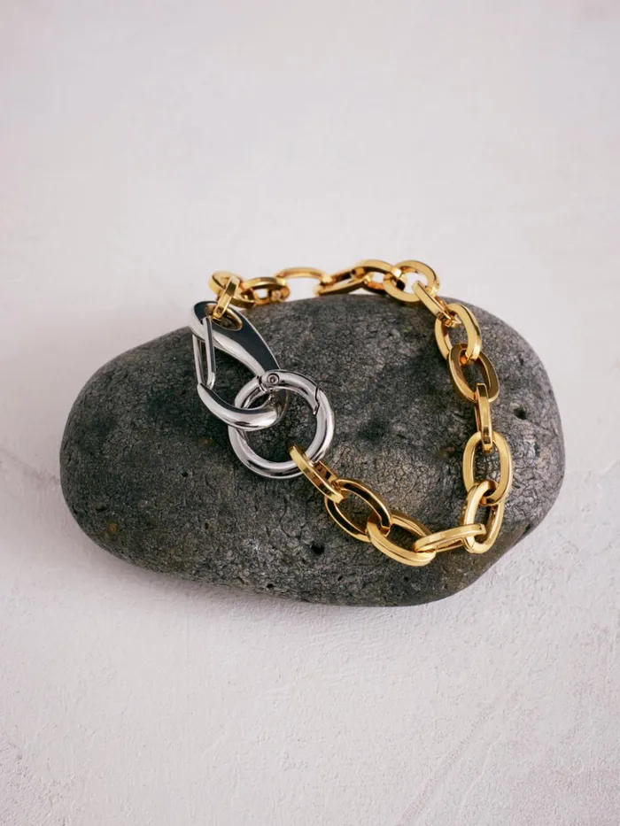 Jigsaw Collagerie Mix Metal Bracelet Gold Women Jewellery