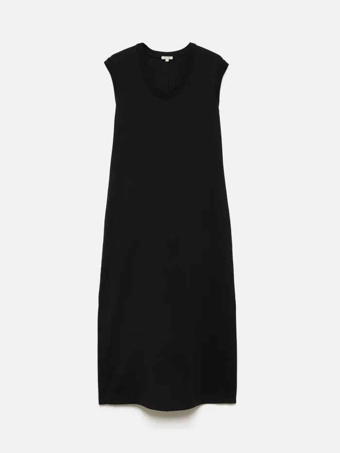 Jigsaw Column T Shirt Dress Black Women Dresses and Jumpsuits