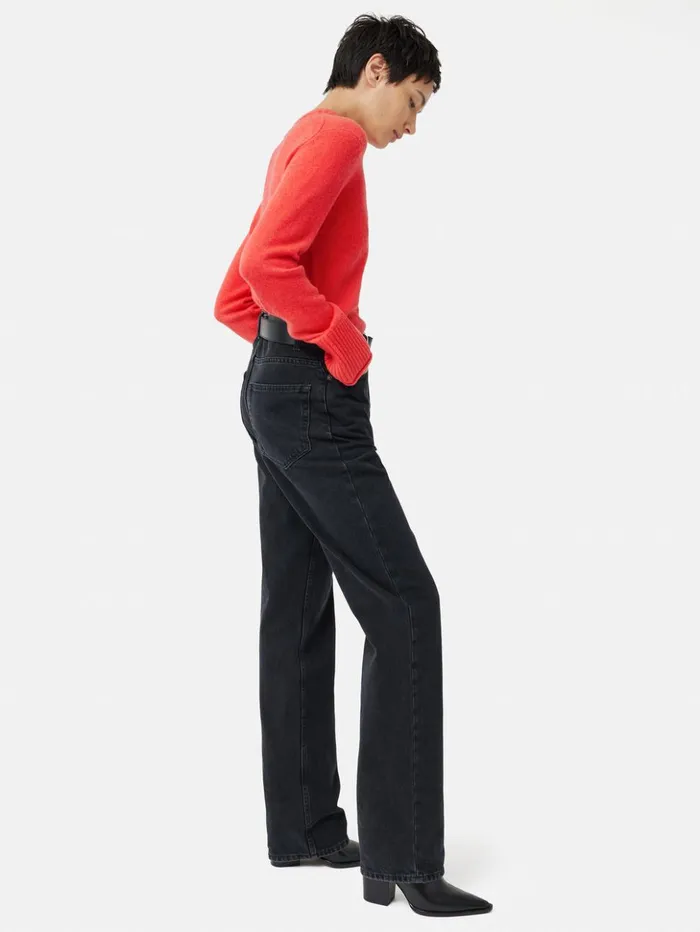 Jigsaw Compact Wool Cashmere Blend Jumper Coral Women Knitwear and Cashmere