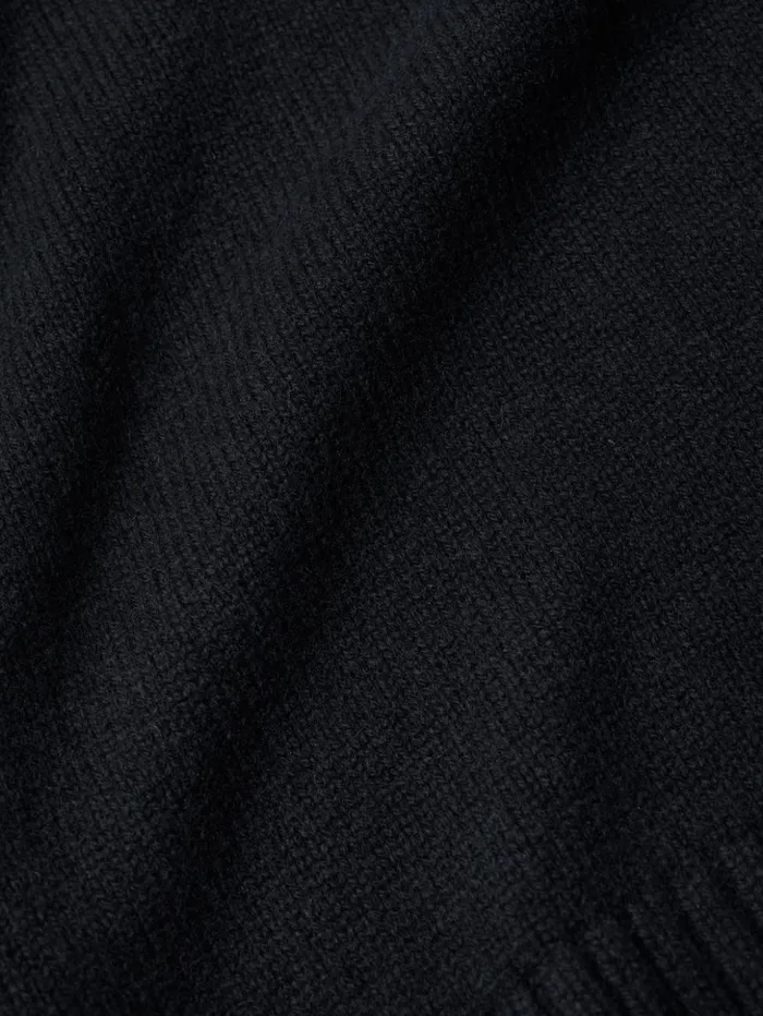 Jigsaw Compact Wool Cashmere Blend Jumper Navy Women Knitwear and Cashmere