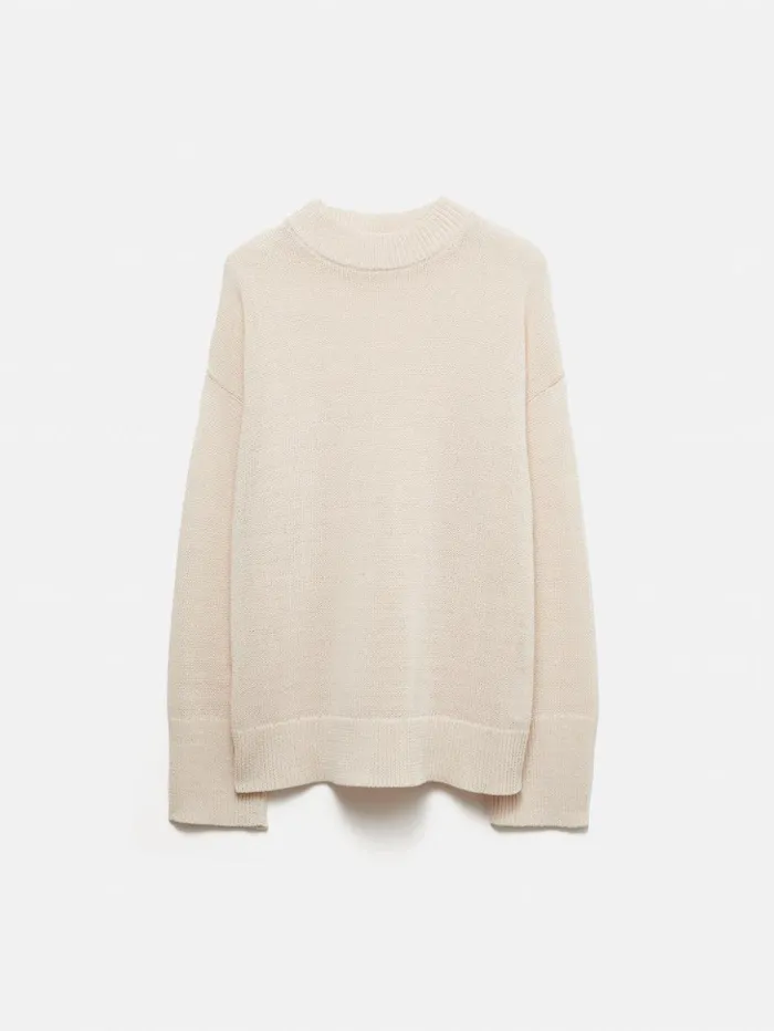 Jigsaw Corded Cotton Blend Jumper Cream Women Shirts and Tops