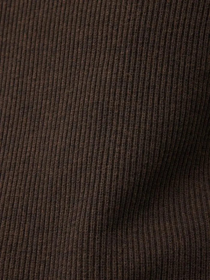 Jigsaw Cotton Blend Crew Tank Brown Women Knitwear and Cashmere