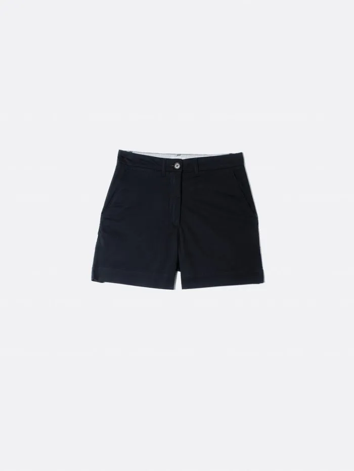 Jigsaw Cotton Chino Short Navy Women Shorts