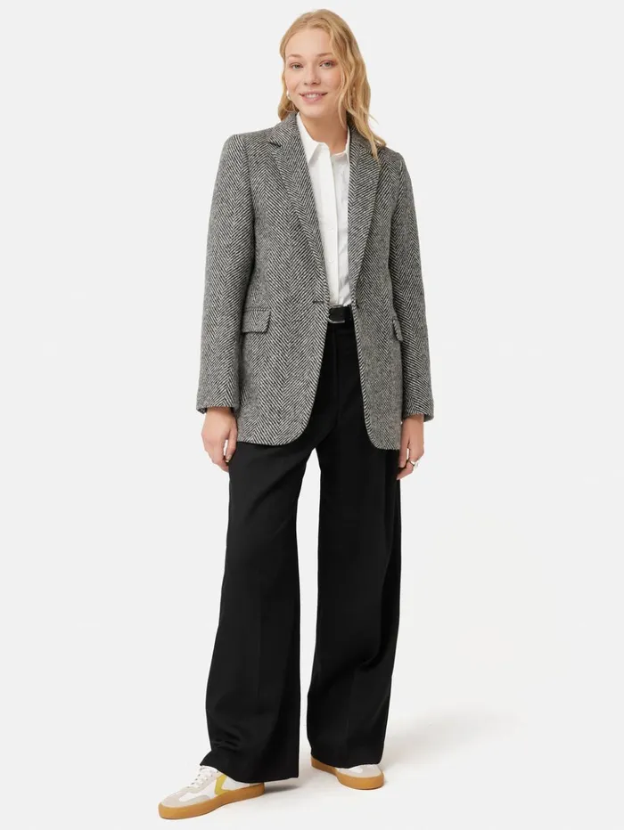 Jigsaw Cotton Fitted Shirt White Women Shirts and Tops