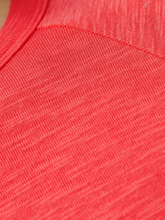 Jigsaw Cotton Luxe Raglan Tee Coral Women Shirts and Tops