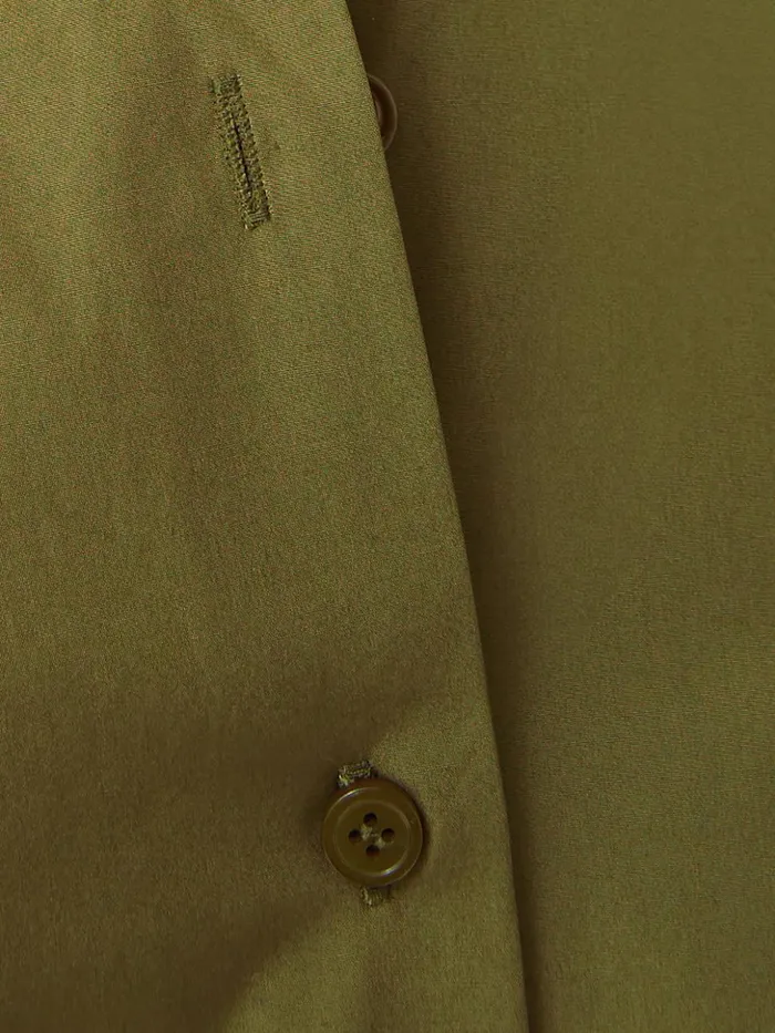 Jigsaw Cotton Poplin Shirt Khaki Women Shirts and Tops
