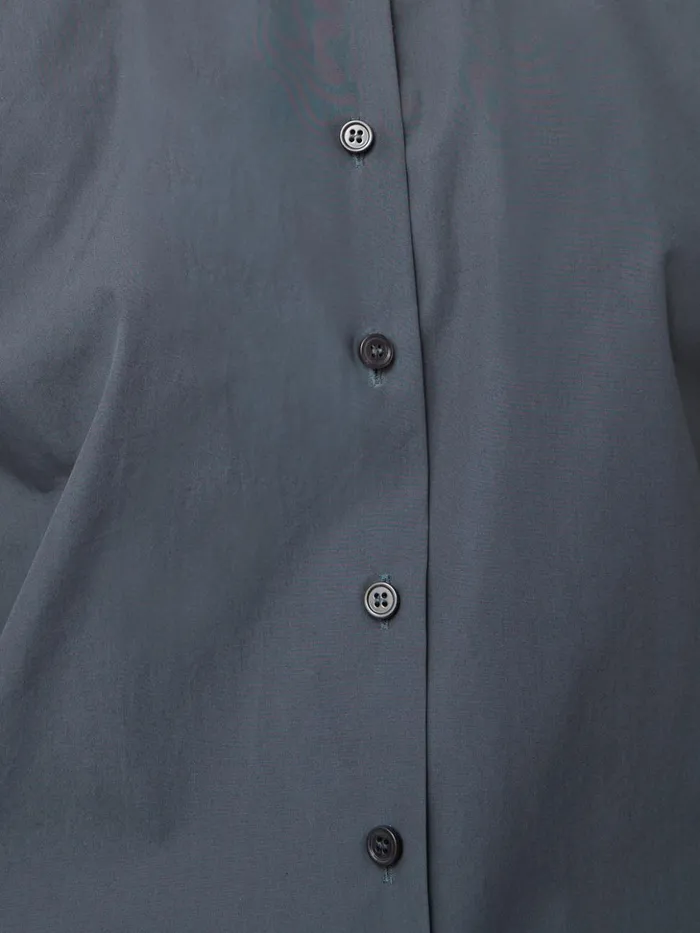 Jigsaw Cotton Poplin Shirt Navy Women Shirts and Tops