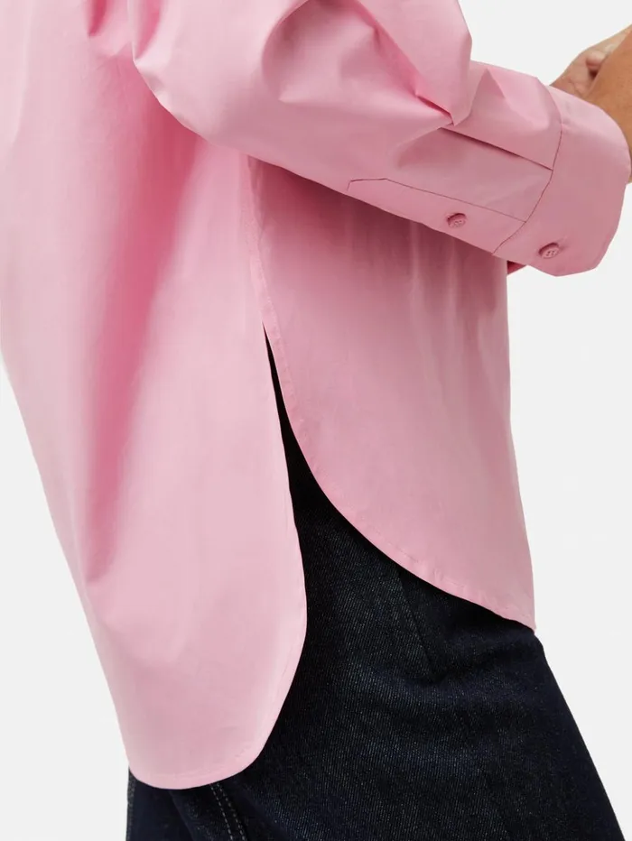 Jigsaw Cotton Poplin Shirt Pink Women Shirts and Tops