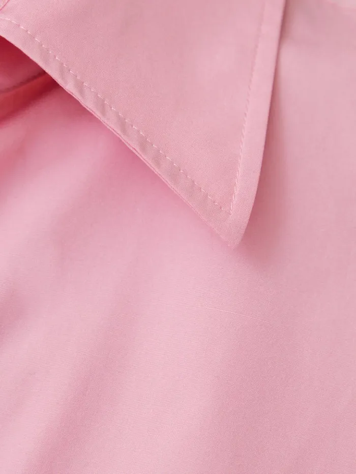 Jigsaw Cotton Poplin Shirt Pink Women Shirts and Tops