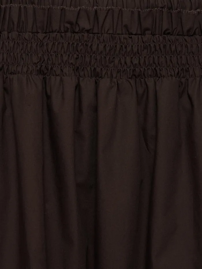 Jigsaw Cotton Poplin Skirt Brown Women Skirts