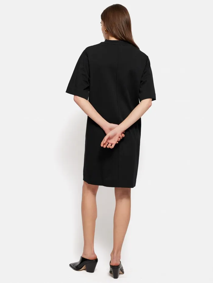 Jigsaw Cotton Riley TShirt Dress Black Women Dresses and Jumpsuits