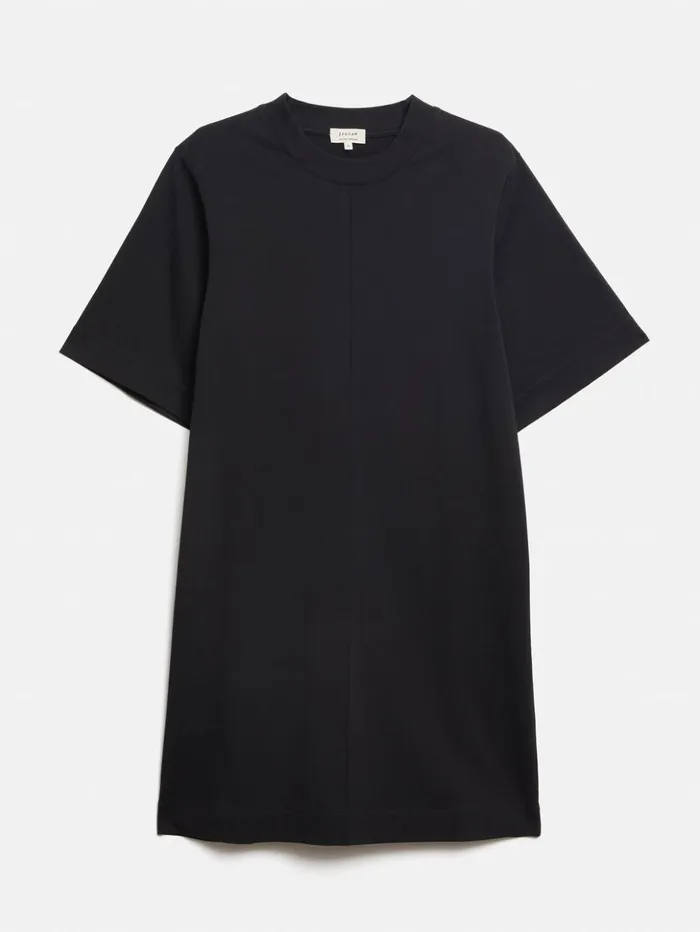 Jigsaw Cotton Riley TShirt Dress Black Women Dresses and Jumpsuits