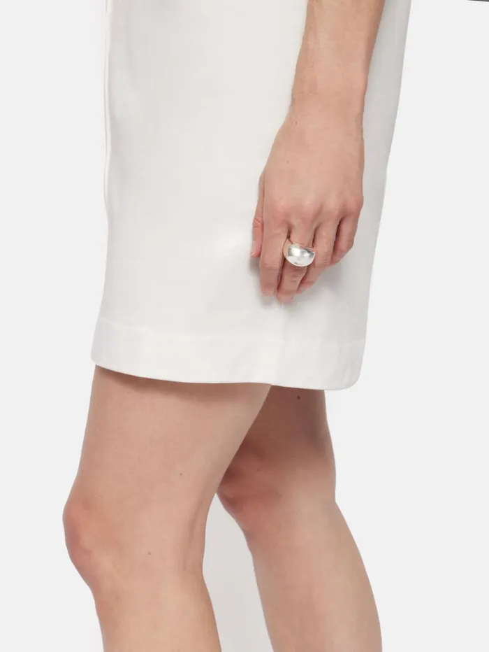 Jigsaw Cotton Riley TShirt Dress White Women Dresses and Jumpsuits