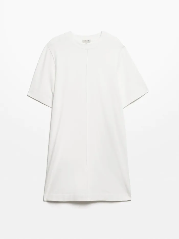Jigsaw Cotton Riley TShirt Dress White Women Dresses and Jumpsuits