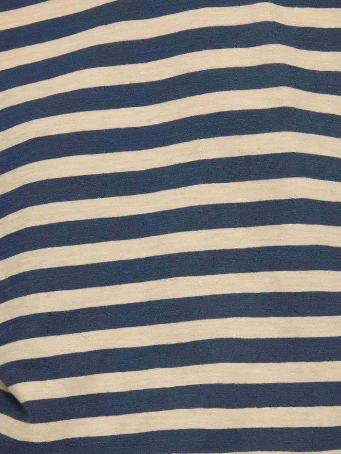 Jigsaw Cotton Slub Stripe Tank Blue Women Shirts and Tops