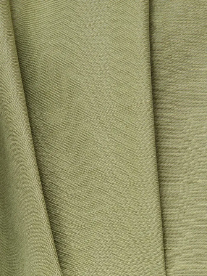 Jigsaw Cotton Stitched Pleat Dress Green Women Dresses and Jumpsuits