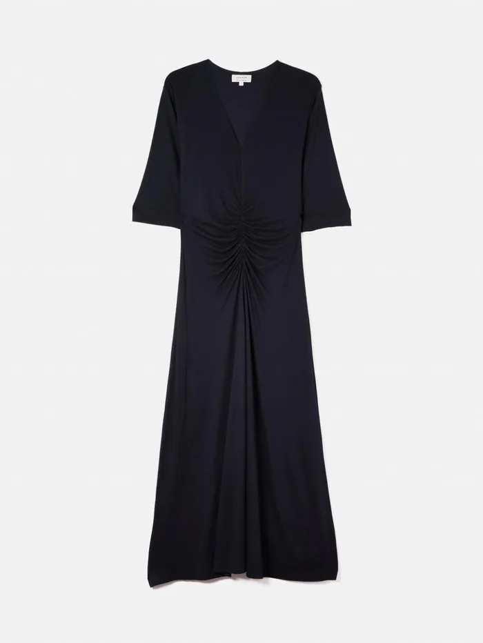 Jigsaw Crepe Handkerchief Dress Navy Women Dresses and Jumpsuits