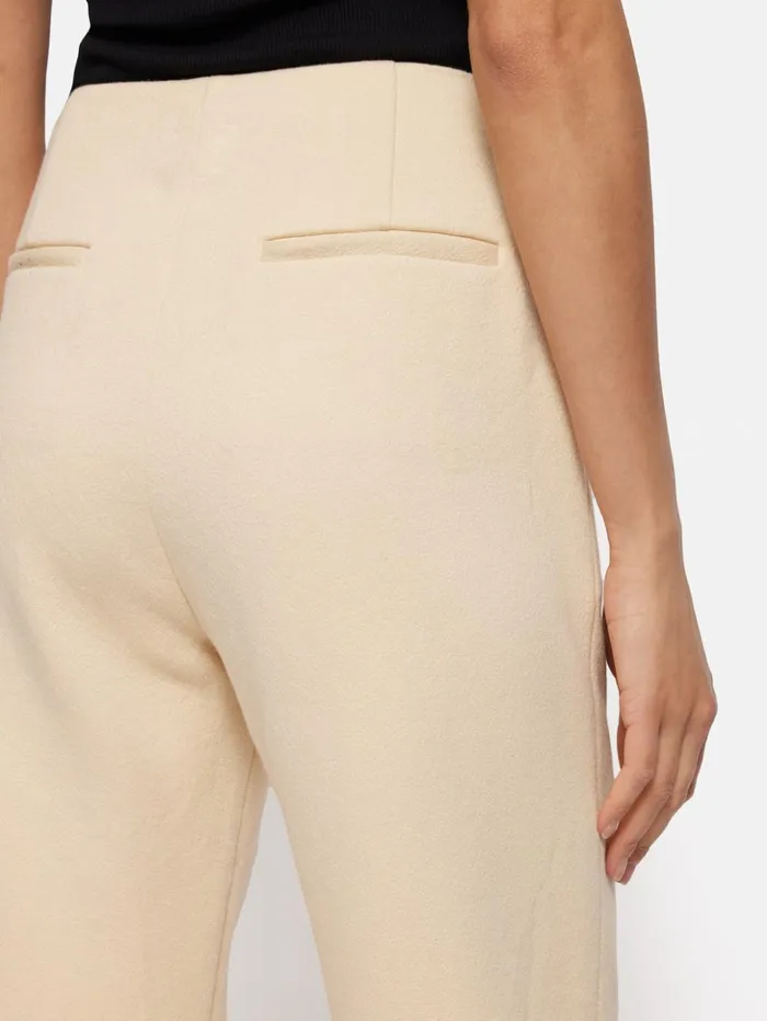 Jigsaw Crepe Ponte Jersey Blake Trouser Cream Women Trousers