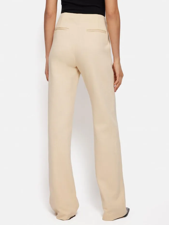 Jigsaw Crepe Ponte Jersey Blake Trouser Cream Women Trousers